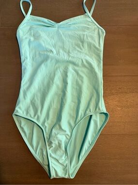 Light Aqua Women's Sports Bra One-Piece - Supportive Thin-Strap Fit